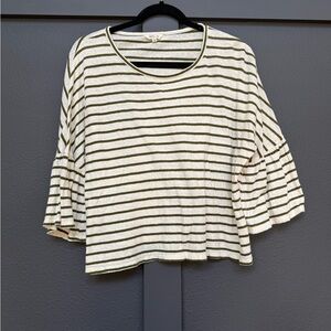 Madewell 3/4 Flare sleeved Top